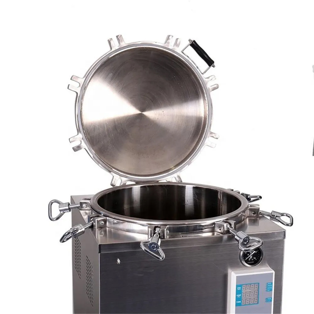 35L-150L Table Top Automatic Large Vertical Pressure Steam Autoclave Sterilizer 105℃-134℃